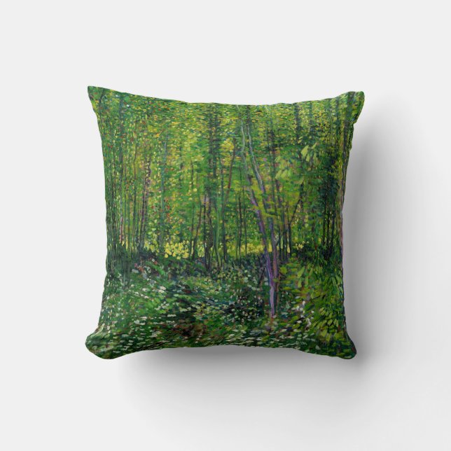 Coussin Vincent Van Gogh Arbres Et Sous-Croissance (Recto)