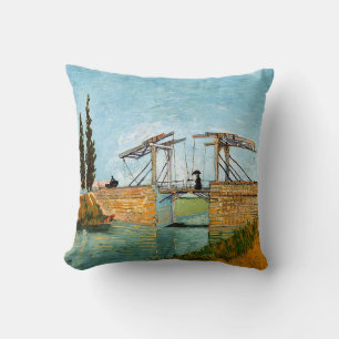 Coussin Vincent van Gogh - Le pont de Langlois à Arles #3