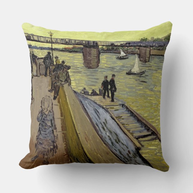 Coussin Vincent van Gogh | Le Pont de Trinquetaille Arles (Recto)