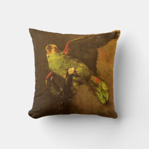 Coussin Vincent van Gogh - Nature morte au perroquet vert