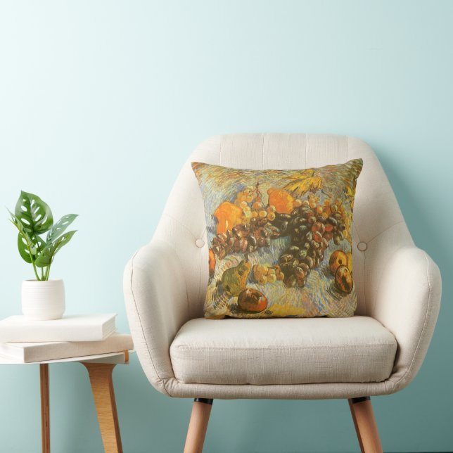 Coussin Vincent van Gogh - Pommes, poires, citrons, raisin (Chaise)