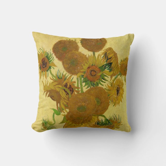 Coussin Vincent van Gogh - Vase avec quinze tournesols (Recto)