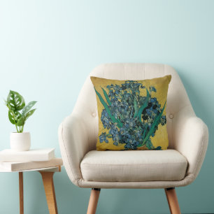 Coussin Vincent van Gogh - Vase w Irises Arrière - plan ja