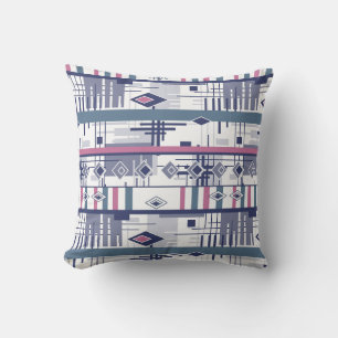 Coussin vintag éléments géométriques d'ornement moderne Ab