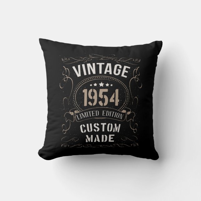 Coussin Vintage 1954 Limited Edition Personnalisé (Recto)