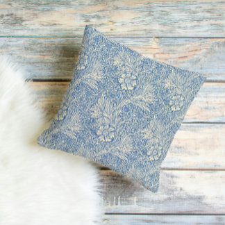 Coussin Vintage Blue William Morris Style Floral