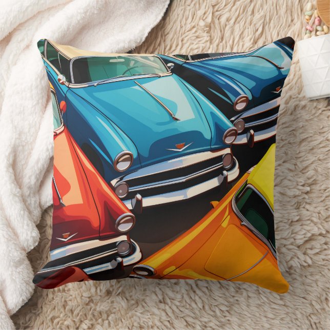 Coussin Vintage Cars Pattern (Couverture)