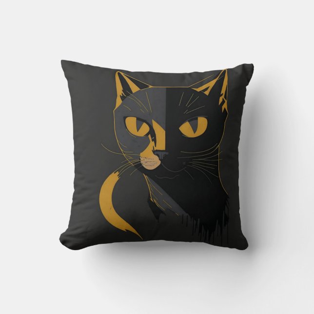 Coussin vintage cat 6 (Recto)