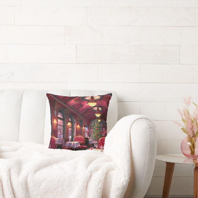 Coussin Vintage Christmas Sleep Express Restaurant (Canapé)