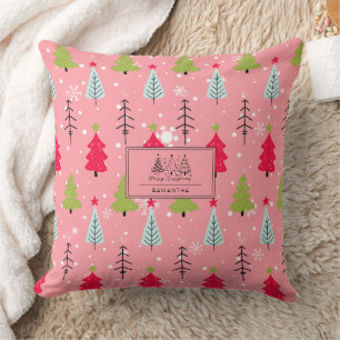 Coussin Vintage classique Motif-arbre de Noël (5)