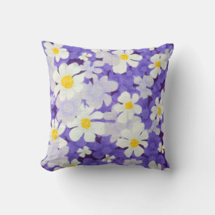 Coussin Vintage coloré : Motif Fleur sans couture