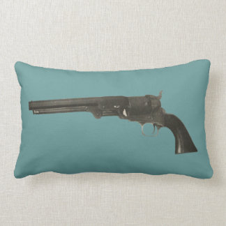 Coussin vintage d'arme à feu de revolver d'armes à