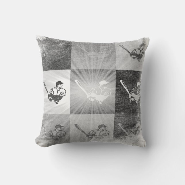 Coussin vintage de baseball (Recto)