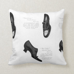 Coussin vintage de catalogue de chaussure