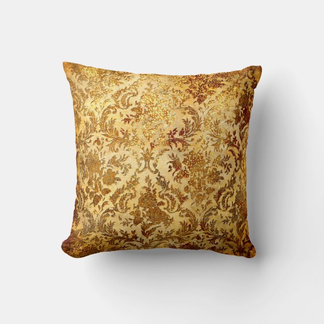 Coussin vintage de damassé (Recto)