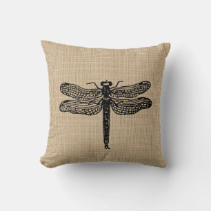 Coussin vintage de libellule