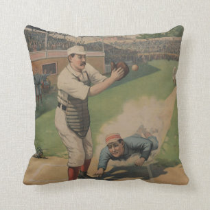 Coussin vintage de MoJo d'Américain de base-ball