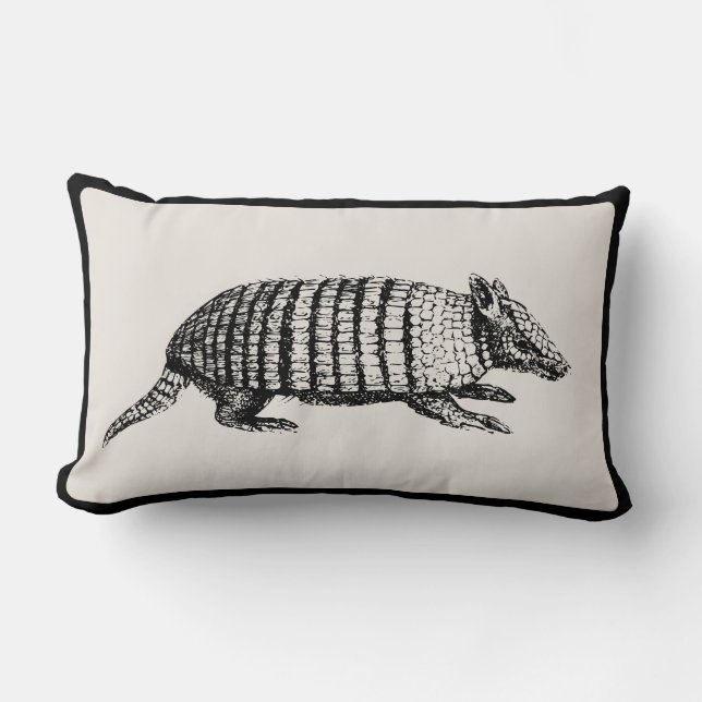 Coussin vintage de tatou - sélectionnez votre (Recto)