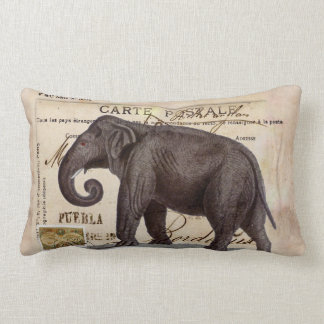 Coussin vintage d'éléphant chic