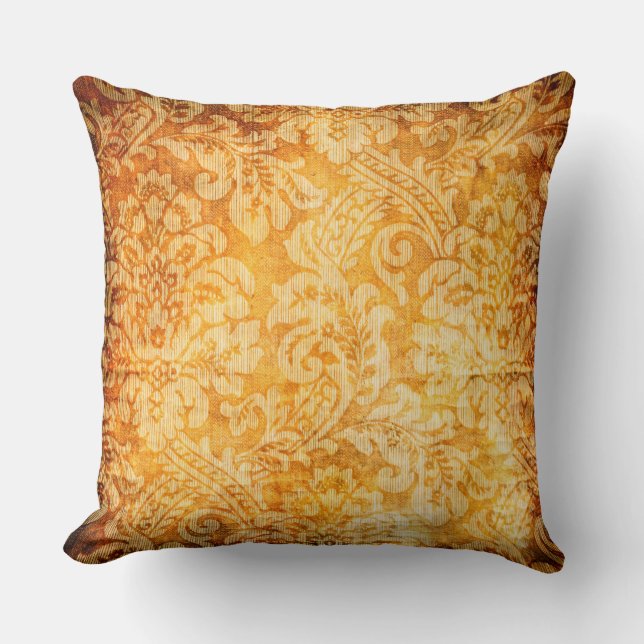 Coussin Vintage des Arabesques d'or (Recto)