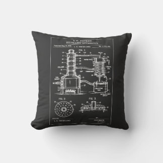 Coussin Vintage Distillation Patent Blueprint