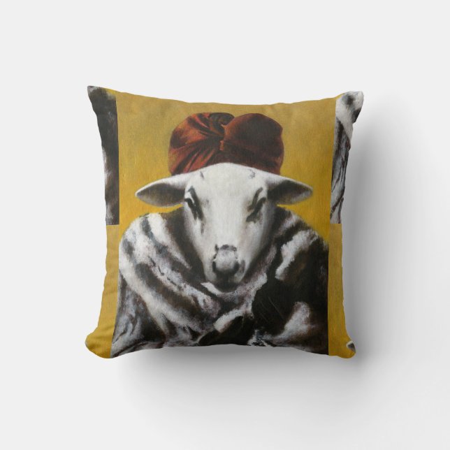 Coussin Vintage Diva Sheep Thailer Cushion (Recto)
