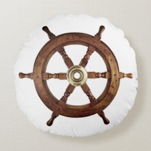 Coussin Vintage en bois à roue