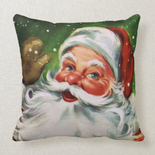 Coussin Vintage face Père Noël 1