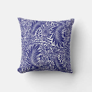 Coussin Vintage Floral William Morris Willow Bough Blue