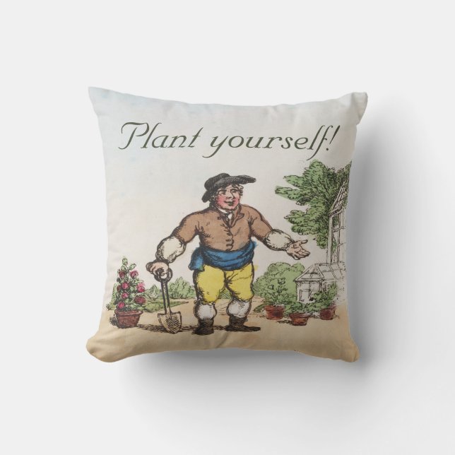 Coussin Vintage Gardener's Funny Cushion (Recto)
