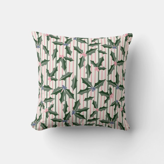 Coussin Vintage Holly Berry (Recto)