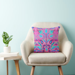 Coussin Vintage : Jardin Floral Art Nouveau