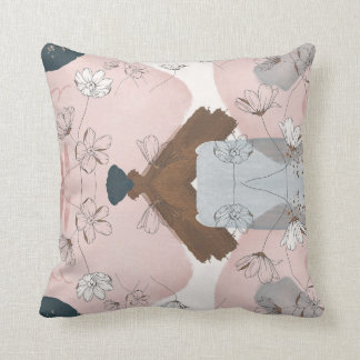 COUSSIN VINTAGE MODERNE COLORÉ ART ABSTRAIT JETER PILLOW