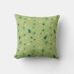 Coussin Vintage Noël Art Motif One Little Christmas