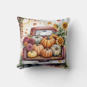 Coussin Vintage Pays Rustique Automne Harvest, Automne Rus