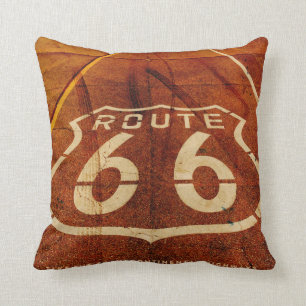 Coussin Vintage Pillow Route 66