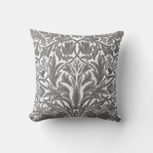 Coussin Vintage restauré Grey William Morris Pimpernel