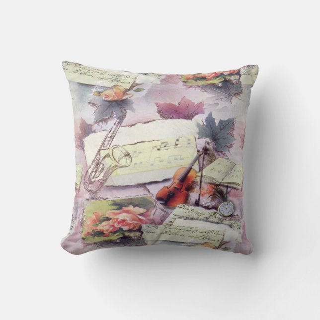 Coussin vintage Romance (Recto)