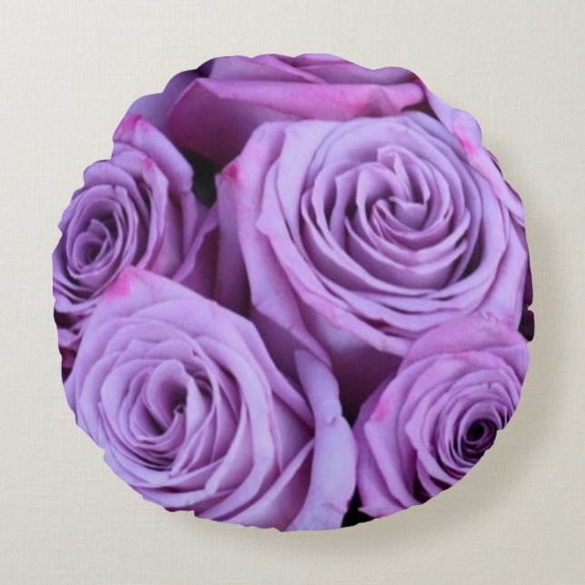 Coussin vintage  Rose pourpre (Devant)