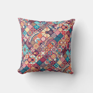 Coussin Vintage Sans Seamless : Main Islamique Dessinée.