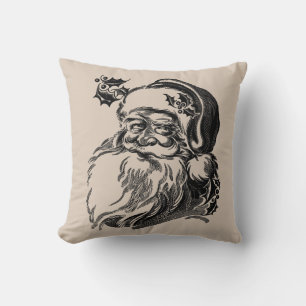 COUSSIN VINTAGE SANTA CLAUS NOËL JETER PILLOTE