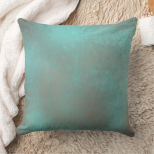 Coussin Vintage Turquoise ancien Motif