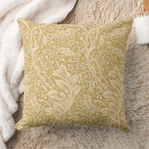 Coussin Vintage William Morris Arcadia Or Sans Couture
