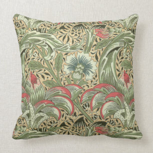Coussin Vintage William Morris Corncockle Fleurs