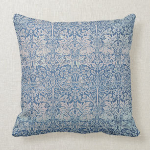 Coussin Vintage William Morris Forêt de lapin Volage d'ois