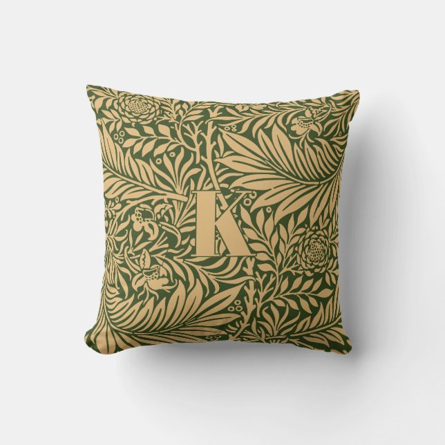 Coussin Vintage William Morris Larkspur Motif (Recto)
