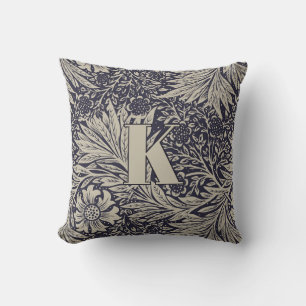 Coussin Vintage William Morris Marigold Motif Monogramme
