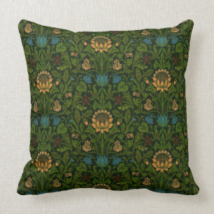 Coussin Vintage William Morris Violet et Columbine