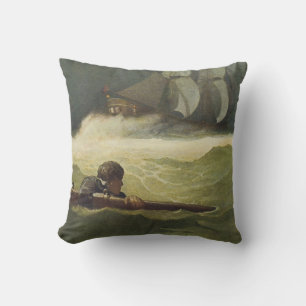 Coussin Vintages pirates, épave de la Convention par NC Wy
