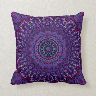 Coussin violet à l'air de velours Vintage en 2 di